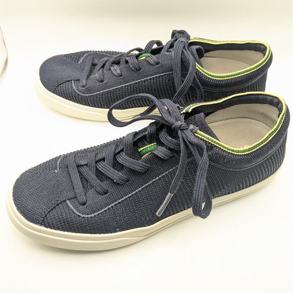 Rothy's Navy Blue The Laceup Sneaker Mesh Upper Women's Size 8 - Picture 4 of 9